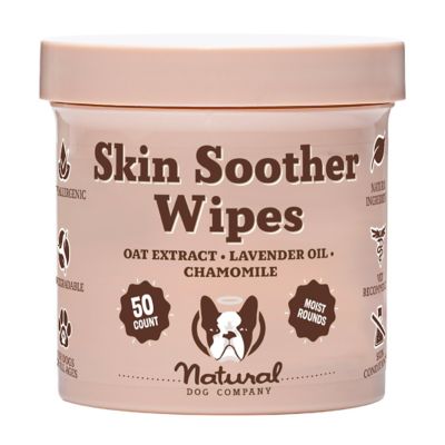 Natural Dog Company Skin Soother Wipes for Dogs, 50 ct.