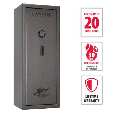 Cannon 20 Long Gun 8.18 cu. ft. Electronic Lock Convertible Gun Safe, 30 Mi. Fire Rating