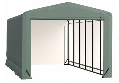 ShelterLogic Sheltertube Wind and Snow-Load Rated Garage, 12 x 27 x 10 Green