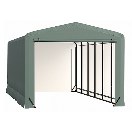 ShelterLogic Sheltertube Wind and Snow-Load Rated Garage, 12 x 27 x 10 Green