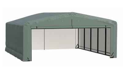 ShelterLogic Sheltertube Wind and Snow-Load Rated Garage, 20 x 23 x 10 Green