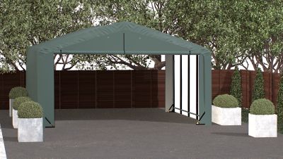 Image showing  Sheltertube Wind and Snow-Load Rated Garage, 20 x 23 x 10 Green
