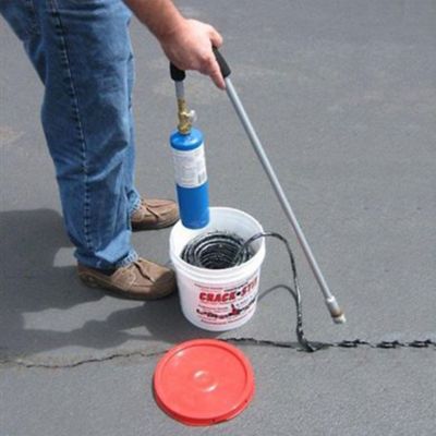 Image showing  2 gal. Crackstix Permanent Asphalt/Concrete Crack Filler