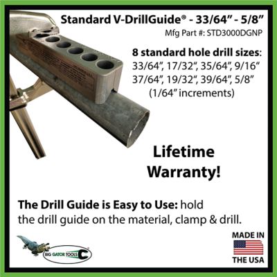 Image showing 8 th Big Gator Tools Standard V-Drillguide (33/64-in-5/8 in.), STD3000DGNP