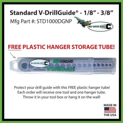 Image showing 8 th Big Gator Tools Standard V-Drillguide (1/8-in-3/8 in.), STD1000DGNP