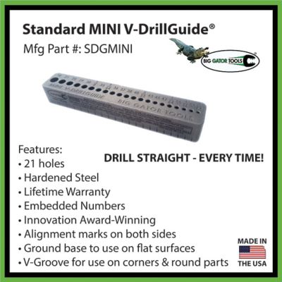 Image showing 6 th Big Gator Tools Mini V-Drillguide, SDGMINI