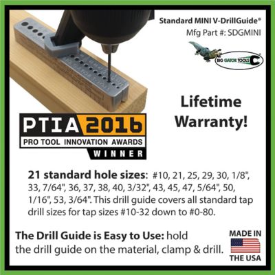 Image showing 7 th Big Gator Tools Mini V-Drillguide, SDGMINI