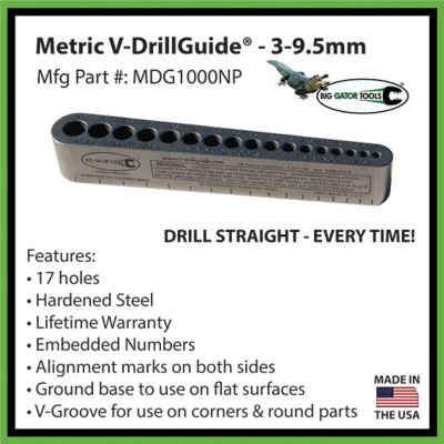 Image showing  Metric V-DrillGuide, 3-9.5 mm