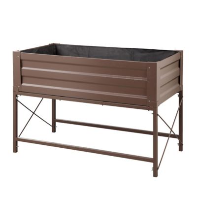 Image showing  7.5 cu. ft. Raised Garden Bed with Liner and Stand, 46 in. x 24 in. x 32 in.