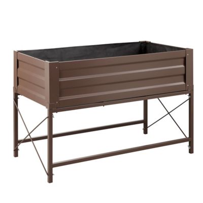 Image showing  7.5 cu. ft. Raised Garden Bed with Liner and Stand, 46 in. x 24 in. x 32 in.
