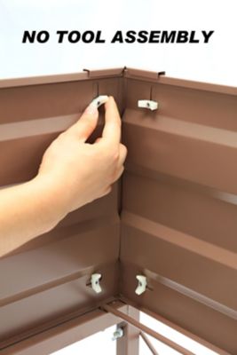 Image showing  7.5 cu. ft. Raised Garden Bed with Liner and Stand, 46 in. x 24 in. x 32 in.