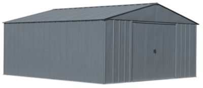 Arrow 14 ft. x 14 ft. Classic Metal Shed, Charcoal