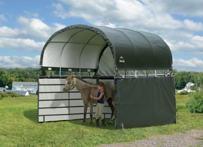 Image showing  10 ft. x 10 ft. Enclosure Kit for Corral Shelter, Green, Corral Shelter and Panels Not Included