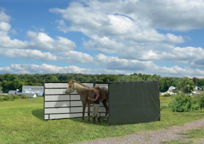 Image showing 6 th ShelterLogic 10 ft. x 10 ft. Enclosure Kit for Corral Shelter, Green, Corral Shelter and Panels Not Included