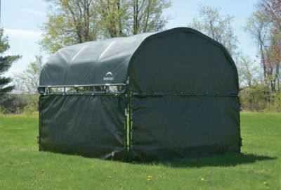 Image showing 8 th ShelterLogic 10 ft. x 10 ft. Enclosure Kit for Corral Shelter, Green, Corral Shelter and Panels Not Included