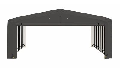 Image showing 9 th ShelterLogic Sheltertube Wind and Snow-Load Rated Garage, 20 x 32 x 10 Gray