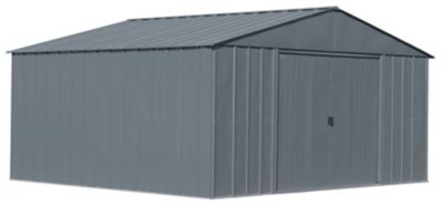 Arrow 14 ft. x 12 ft. Classic Metal Shed, Charcoal