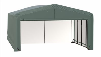 ShelterLogic Sheltertube Wind and Snow-Load Rated Garage, 20 x 32 x 12 Green