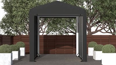 Image showing 6 th ShelterLogic Sheltertube Wind and Snow-Load Rated Garage, 14 x 23 x 16 Gray