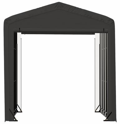 Image showing 9 th ShelterLogic Sheltertube Wind and Snow-Load Rated Garage, 14 x 23 x 16 Gray