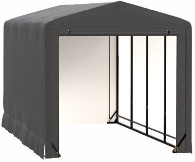 ShelterLogic Sheltertube Wind and Snow-Load Rated Garage, 10 x 18 x 10 Gray