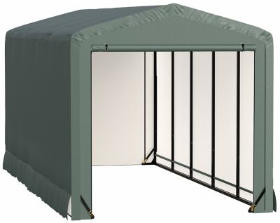 ShelterLogic 10 ft. x 23 ft. x 10 ft. Sheltertube Wind and Snow-Load Rated Garage, Green