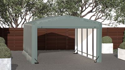 Image showing  12 ft. x 18 ft. x 8 ft. Sheltertube Wind and Snow-Load Rated Garage, Green