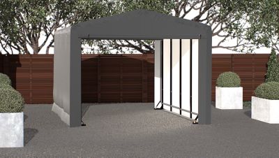 Image showing  12 ft. x 18 ft. x 10 ft. Sheltertube Wind and Snow-Load Rated Garage, Gray