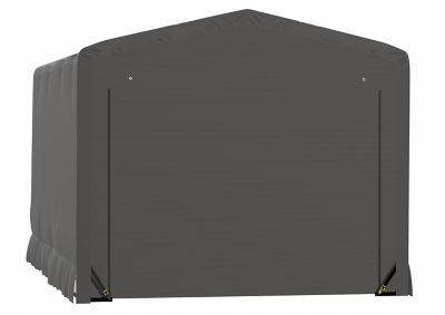 Image showing 7 th ShelterLogic 12 ft. x 18 ft. x 10 ft. Sheltertube Wind and Snow-Load Rated Garage, Gray