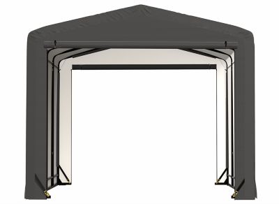 Image showing 9 th ShelterLogic 12 ft. x 18 ft. x 10 ft. Sheltertube Wind and Snow-Load Rated Garage, Gray