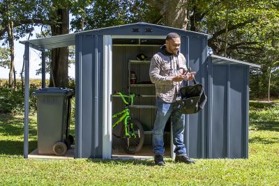 Image showing 9 th Arrow 3-in-1 Steel Utility Shed