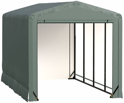 ShelterLogic Sheltertube Wind and Snow-Load Rated Garage, 10 x 18 x 10 Green