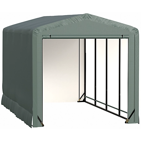 ShelterLogic Sheltertube Wind and Snow-Load Rated Garage, 10 x 18 x 10 Green