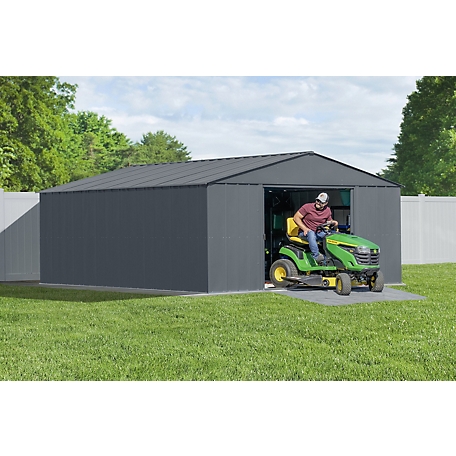 Arrow Classic Metal Shed, 14 x 17, Charcoal