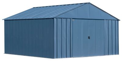 Arrow Classic Metal Shed, 12 x 12, Blue Grey