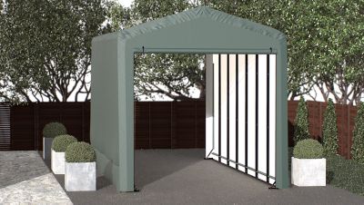 Image showing  Sheltertube Wind and Snow-Load Rated Garage, 14 x 32 x 16 Green