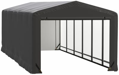 ShelterLogic Sheltertube Wind and Snow-Load Rated Garage, 10 x 27 x 8 Gray