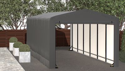 Image showing  Sheltertube Wind and Snow-Load Rated Garage, 10 x 27 x 8 Gray