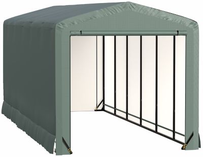 ShelterLogic Sheltertube Wind and Snow-Load Rated Garage, 10 x 27 x 10 Green