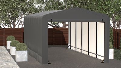Image showing  10 ft. x 23 ft. x 8 ft. Sheltertube Wind and Snow-Load Rated Garage, Gray