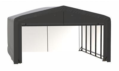 ShelterLogic Sheltertube Wind and Snow-Load Rated Garage, 20 x 23 x 12 Gray