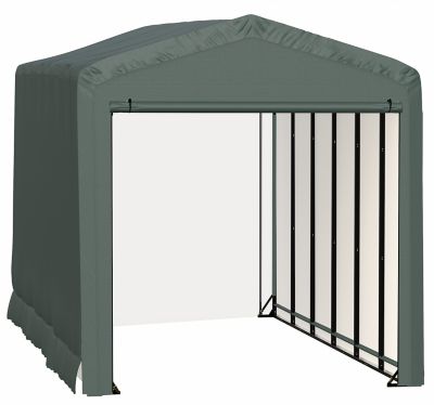 ShelterLogic Sheltertube Wind and Snow-Load Rated Garage, 14 x 27 x 16 Green
