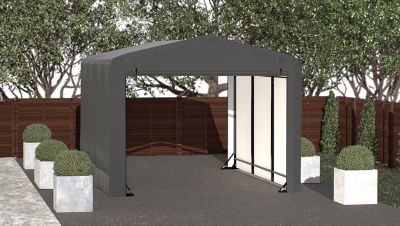 Image showing  10 ft. x 14 ft. x 8 ft. Sheltertube Wind and Snow-Load Rated Garage, Gray