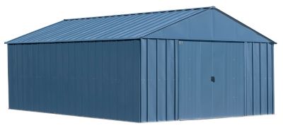 Arrow 12 ft. x 17 ft. Classic Metal Shed, Blue Grey