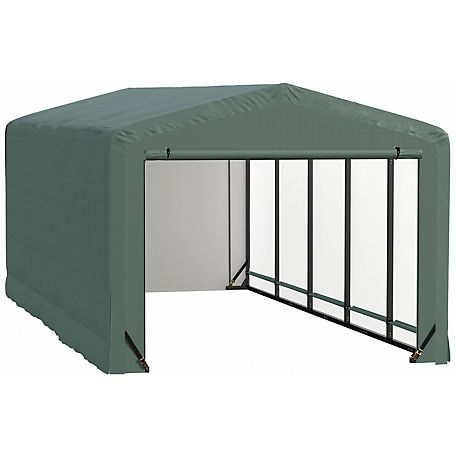 ShelterLogic Sheltertube Wind and Snow-Load Rated Garage, 10 x 23 x 8 Green
