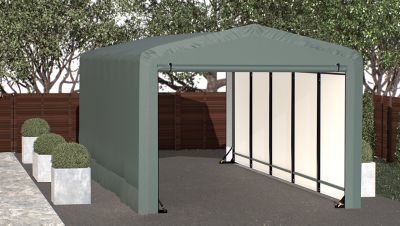 Image showing 1 th ShelterLogic 10 ft. x 23 ft. x 8 ft. Sheltertube Wind and Snow-Load Rated Garage, Green