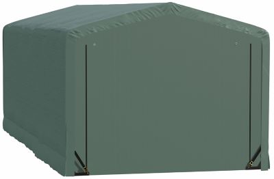 Image showing 7 th ShelterLogic 10 ft. x 23 ft. x 8 ft. Sheltertube Wind and Snow-Load Rated Garage, Green