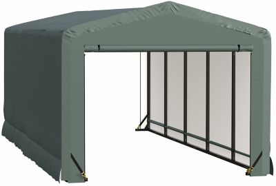 Image showing 8 th ShelterLogic 10 ft. x 23 ft. x 8 ft. Sheltertube Wind and Snow-Load Rated Garage, Green