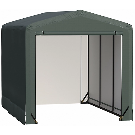 ShelterLogic Sheltertube Wind and Snow-Load Rated Garage, 10 x 14 x 10 Green