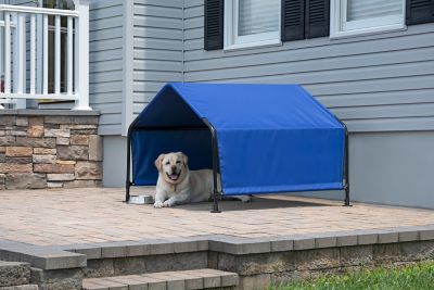 Image showing  Indoor/Outdoor Steel Pet Shelter with Polyester Cover, 4 ft. x 4 ft. x 3 ft.